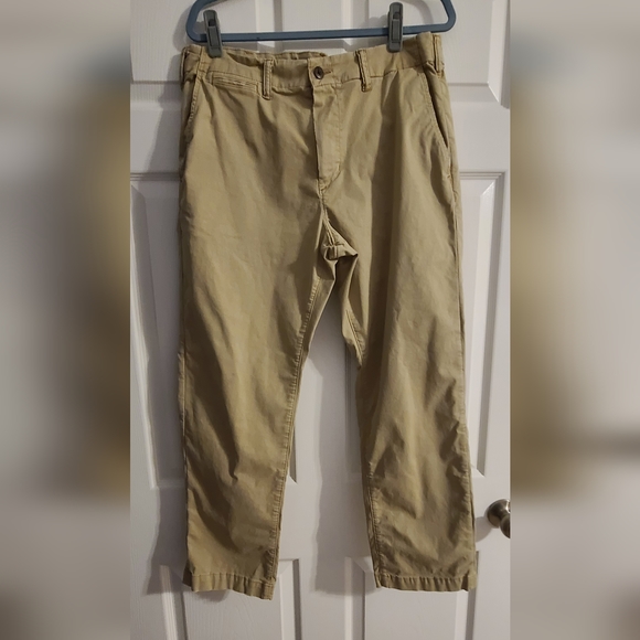American Eagle Khaki Men Pants Size 36x30 Original Straight - Picture 6 of 8